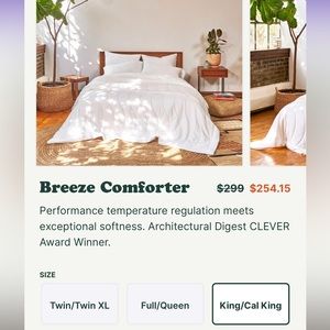 Buffy Breeze King/Cal King size Comforter
